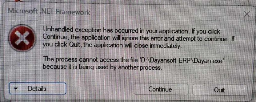 dotnetFrameworkError dotnetFrameworkError