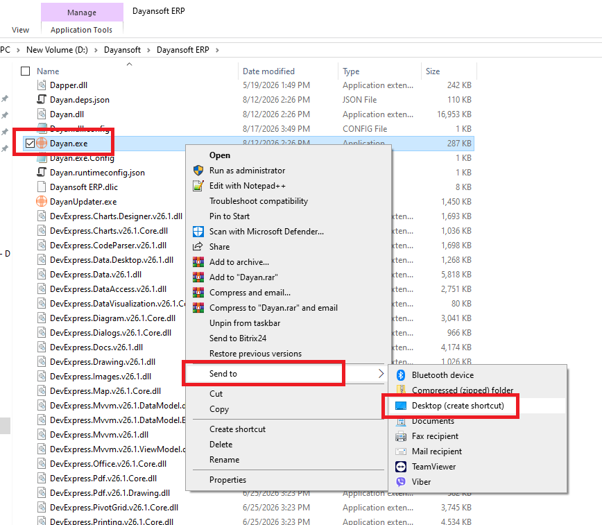 CreateERPShortcut