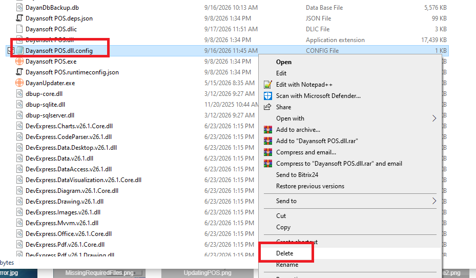 DeleteConfigFile